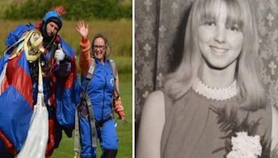 Daredevil pub landlady’s charity skydive in mum’s memory