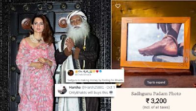 Sadhguru’s Foot Pics Selling At Rs 3200 Triggers The Internet Amid Raid On His Foundation: ‘OnlyBhakts Will Buy This’