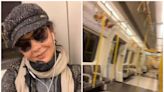 Catherine Zeta-Jones manages to avoid crowds on empty London Underground train