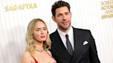 Emily Blunt and John Krasinski Stun in Coordinating Stripes During Date Night at SAG Awards 2023