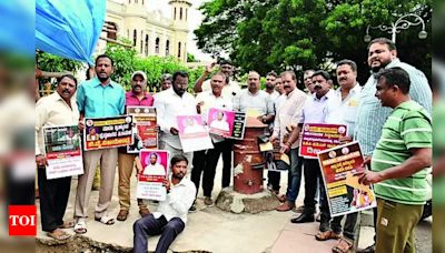 Congress Launches Postcard Protest Seeking Answers from BJP Leaders | Mysuru News - Times of India