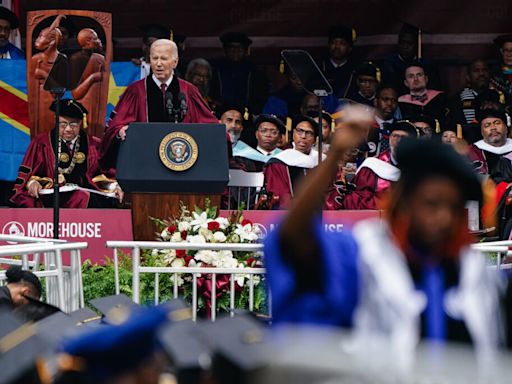 Biden addresses ‘humanitarian crisis in Gaza’ at Morehouse amid growing tensions on campuses