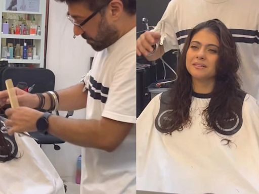 Kajol gets a new summer special haircut, hairstylist reveals some actresses never blow dry their hair