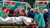 A train in central Buenos Aires strikes a boxcar on the track, injuring dozens