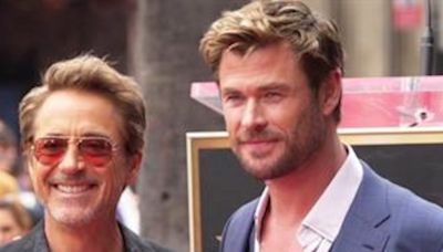 Robert Downey Jr. Roasts Chris Hemsworth at Walk of Fame Ceremony - E! Online
