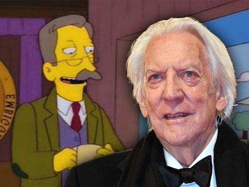 Donald Sutherland fans in disbelief over The Simpsons discovery after his death