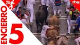 Reviva el quinto encierro de San Fermín 2024 con toros de Domingo Hernández Martín