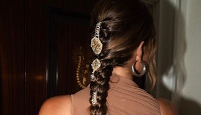 The Crafting Of Khloé Kardashian’s Bejewelled Braid For Anant Ambani And Radhika Merchant’s Wedding