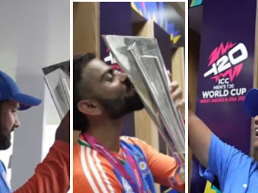 'Believe, Become, Conquer': Relive Some Glorious Moments in Team India's Dressing Room After Winning T20 World Cup...