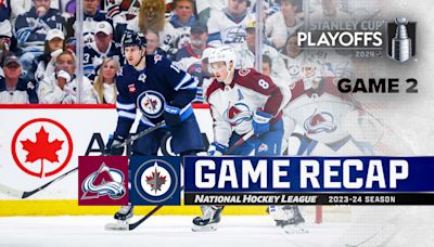 Avalanche score 4 in 2nd, defeat Jets in Game 2 to even West 1st Round series | NHL.com