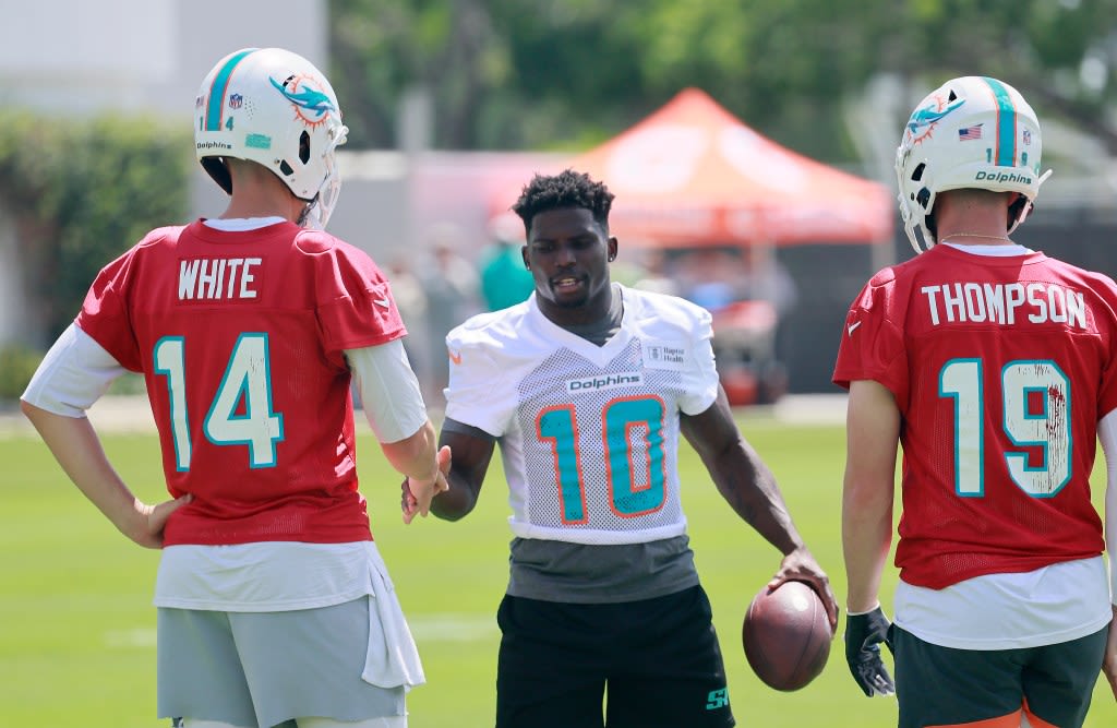 Dolphins camp observations: Offense works deep passes, QB Skylar Thompson does well; stock up, stock down