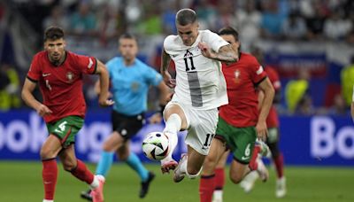 Slovenia forward Šeško misses two chances to end Euro 2024 for Ronaldo's Portugal