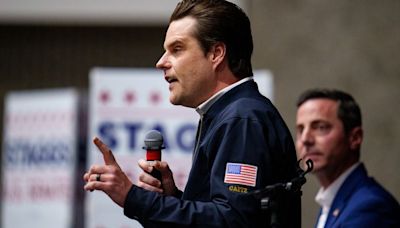 Matt Gaetz attacks Rep. John Curtis at Utah campaign stop for U.S. Senate candidate Trent Staggs