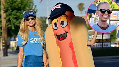 Paris Hilton and Nicole Richie — in a Hot Dog Costume — Film ‘The Simple Life’ Reboot at Sonic