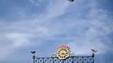 Jet flyovers from Fleet Week in Baltimore caused a few pauses in play at the Orioles game