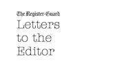 Letters to the Editor: Space invaders, Alek Skarlatos, tax equity and spraying forests