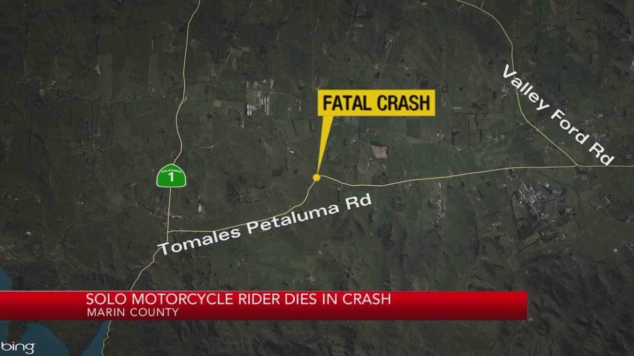 Motorcycle rider dies in solo crash on Tomales Petaluma Road