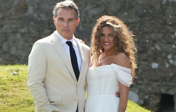 'The Diplomat' Star Rufus Sewell Marries Actress Vivian Benitez at Historic 11th Century Castle in Wales — See the Photos!