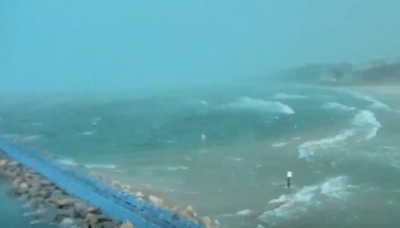 A tsunami-like event hit Lake Michigan this week, across from Racine. Yes, you read that right.