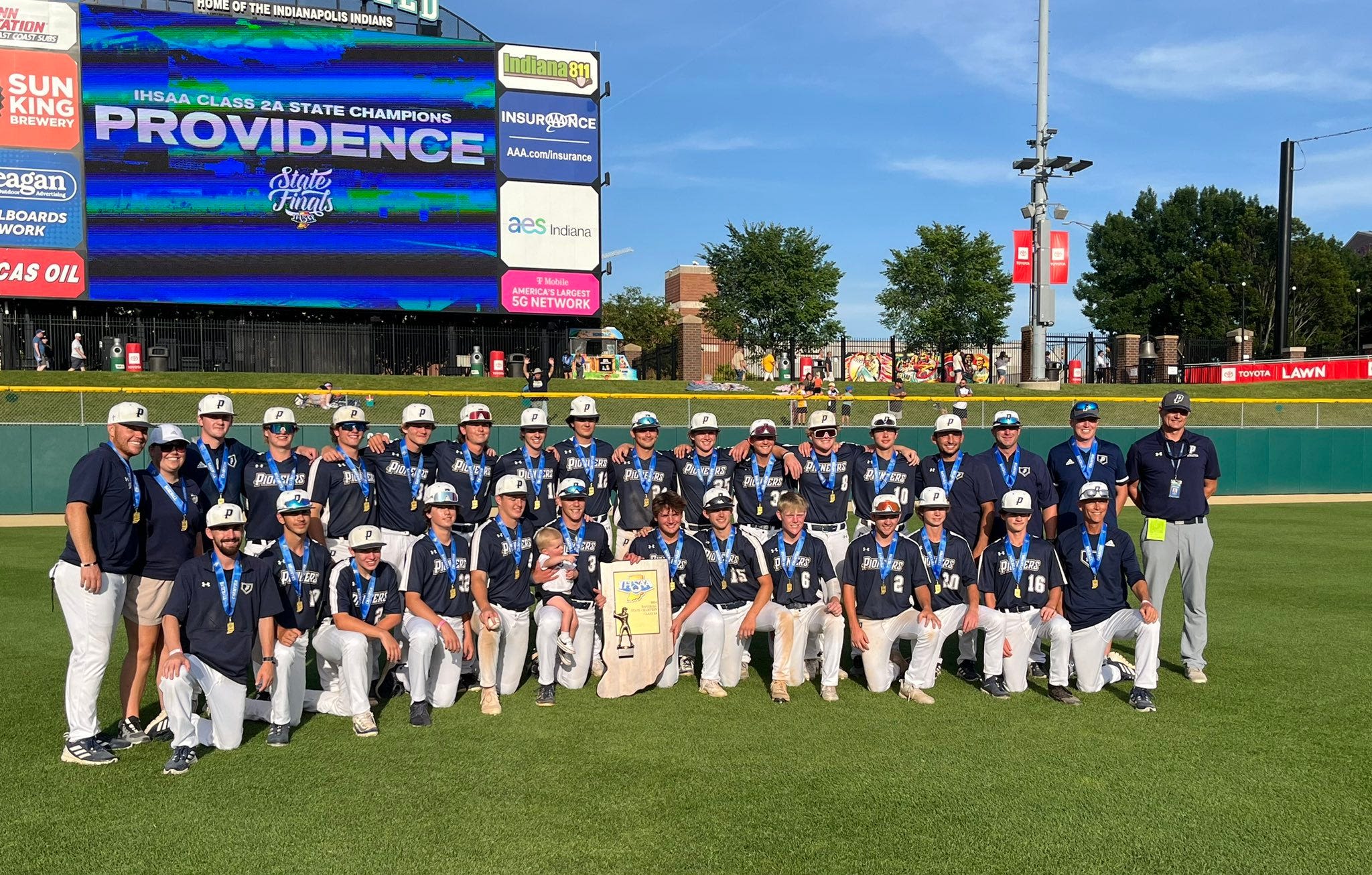 Providence sophomore throws first no-hitter in IHSAA baseball state finals history