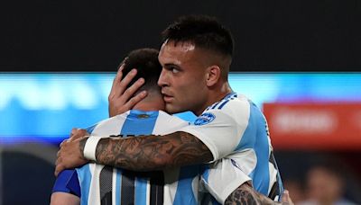 El dardo de Lautaro Martínez a la Roja tras anotar el gol del triunfo de Argentina - La Tercera