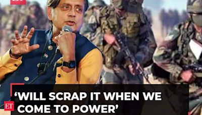 Shashi Tharoor defends Congress’ stand on ‘Agnipath Scheme’: ‘Will scrap it when we come to power