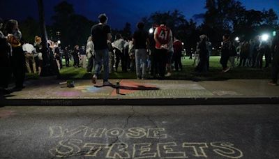 Protesters peacefully dispersed after several hundred gathered Wednesday at Ohio State