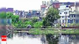 Drain Flooding Risk Due to Low Bridges Trapping Weeds and Flotsam | Ludhiana News - Times of India