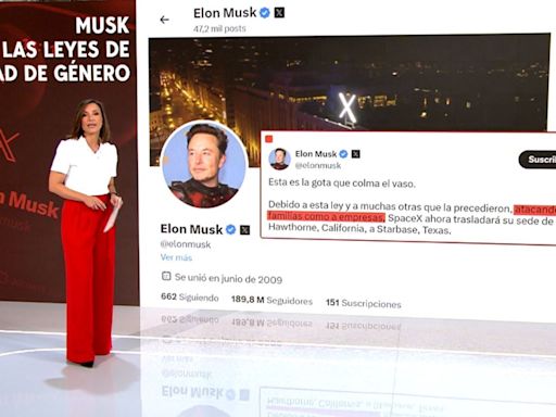 Elon Musk trasladará la sede de 'X' y 'Space X' de California a Texas: "Es la gota que ha colmado el vaso”