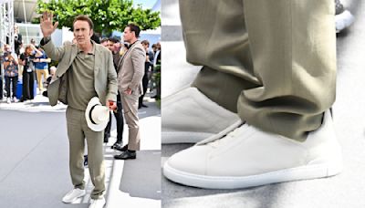 Nicolas Cage Keeps it Cool in Triple Stitch Deerskin Zegna Shoes Promoting ‘The Surfer’ at 77th Cannes Film Festival