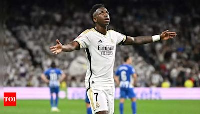 LaLiga: Vinicius Junior, Jude Bellingham steal the show in Real Madrid's 5-0 win over Alaves | Football News - Times of India
