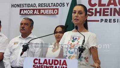 Niega Claudia Sheinbaum temas de inseguridad en cambio de agenda en Michoacán