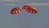 Artemis I Orion capsule splashes down after NASA mission near moon