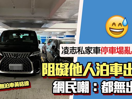 凌志私家車停車場亂泊位！阻他人泊車被公審 網民鬧無賴：鎖車啦