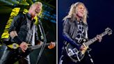 James Hetfield and Kirk Hammett debut new ESP and Gibson guitars at first show of M72 world tour