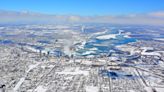 Niagara Falls turned brown on Christmas Day