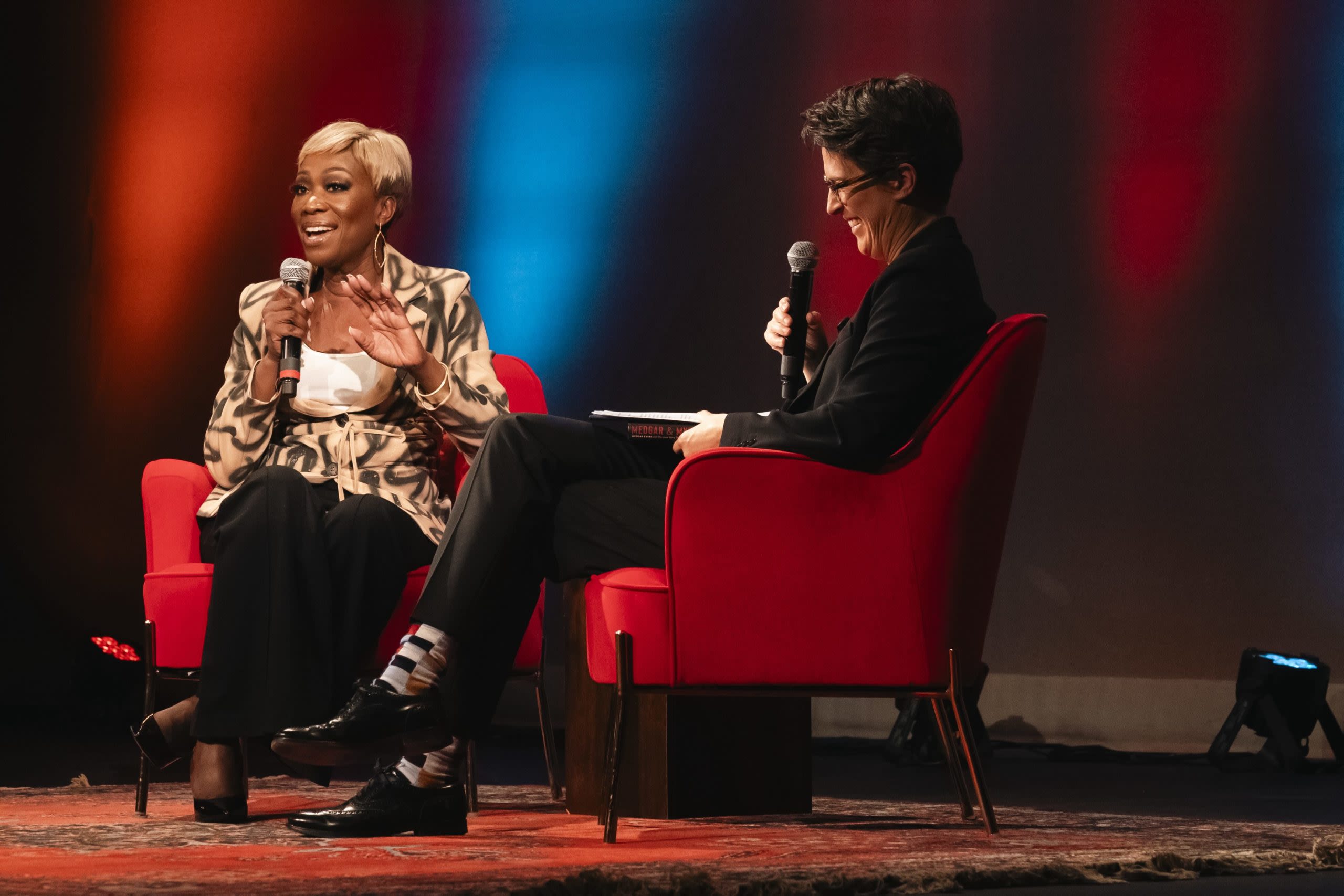 Watch Joy Reid and Rachel Maddow Talk Donald Trump Live at the Apollo (Exclusive)