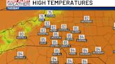 Temperatures keep climbing as storm chances return later this week
