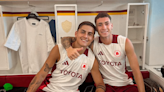 Paulo Dybala welcomes Matias Soulé to Roma