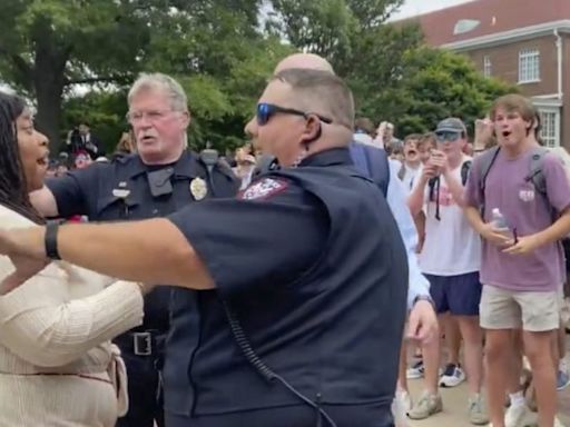 Clip of Ole Miss student making racist gestures at Black woman played at RNC sparks backlash