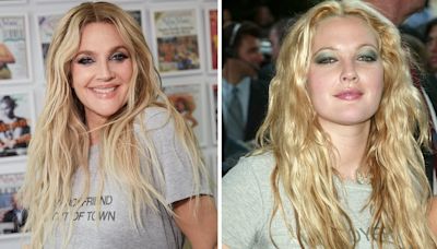 Drew Barrymore goes back to blond as she re-creates her 2003 look