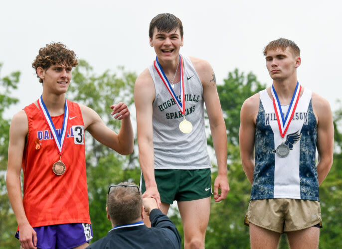 Fisher, McCusker earn individual titles, headline AA area success at District 4 T&F Championships
