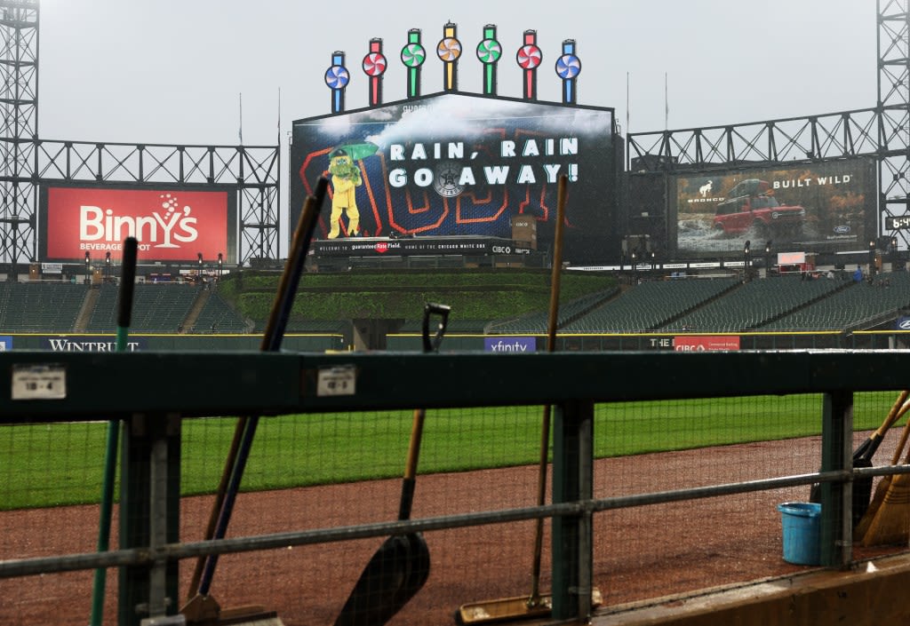 Monday’s Chicago White Sox game vs. the Washington Nationals is postponed because of rain