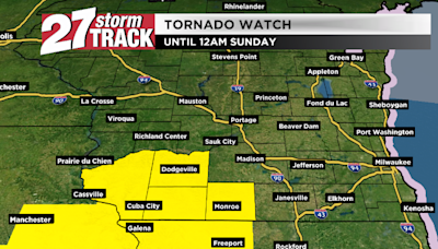 Tornado watch for parts of southern Wisconsin