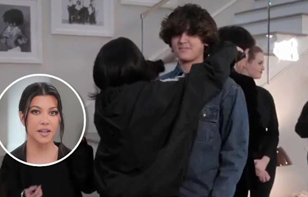 Mason Disick makes 'The Kardashians' debut as he towers over mom Kourtney Kardashian in Season 5 finale