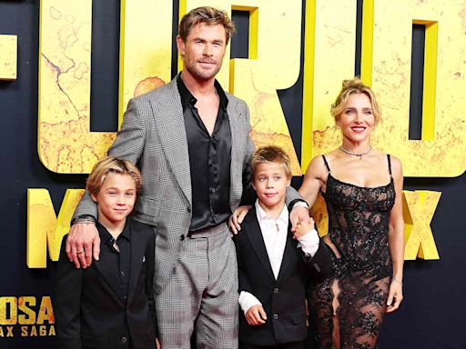 Chris Hemsworth and Wife Elsa Pataky Make Rare Red Carpet Appearance with Twin Sons Sasha and Tristan, 10