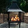 These stoves are designed for outdoor use and are popular for their ability to provide heat and cooking capabilities for outdoor living spaces. They come in a variety of styles and sizes, from portable options to larger, permanent installations.