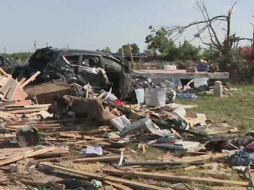 Deadly tornado destroys North Texas community: "I was holding the door real tight, I said, 'This is the end for me.'"