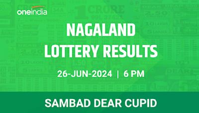 Nagaland Sambad Lottery Dear Cupid Winners June 26, 6 PM - Check Results!