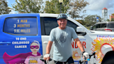 Cyclist ends a cross-country ride in St. Augustine to raise awareness about childhood cancer